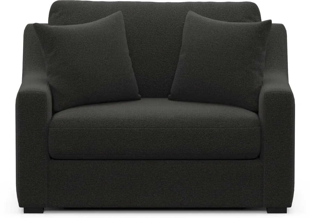 Dobson Foam Comfort Chair and a Half - Liv Onyx