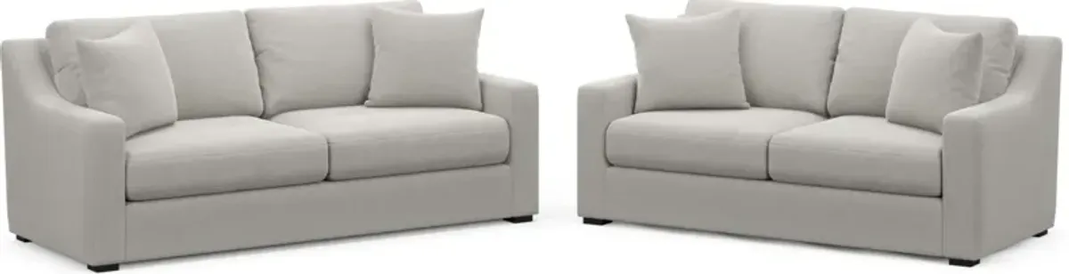 Dobson Foam Comfort 2 Pc. Living Room - Basker Dove
