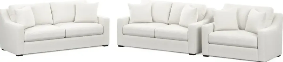 Dobson Foam Comfort 3 Pc. Living Room - Blimey Cloud