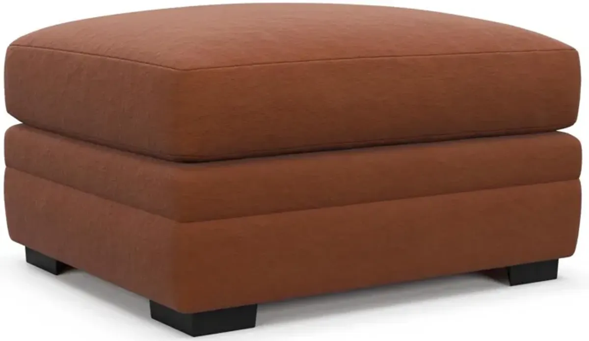 Boston Foam Comfort Ottoman - Merrimac Brick
