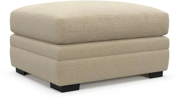 Boston Foam Comfort Ottoman - Midcentury Sand