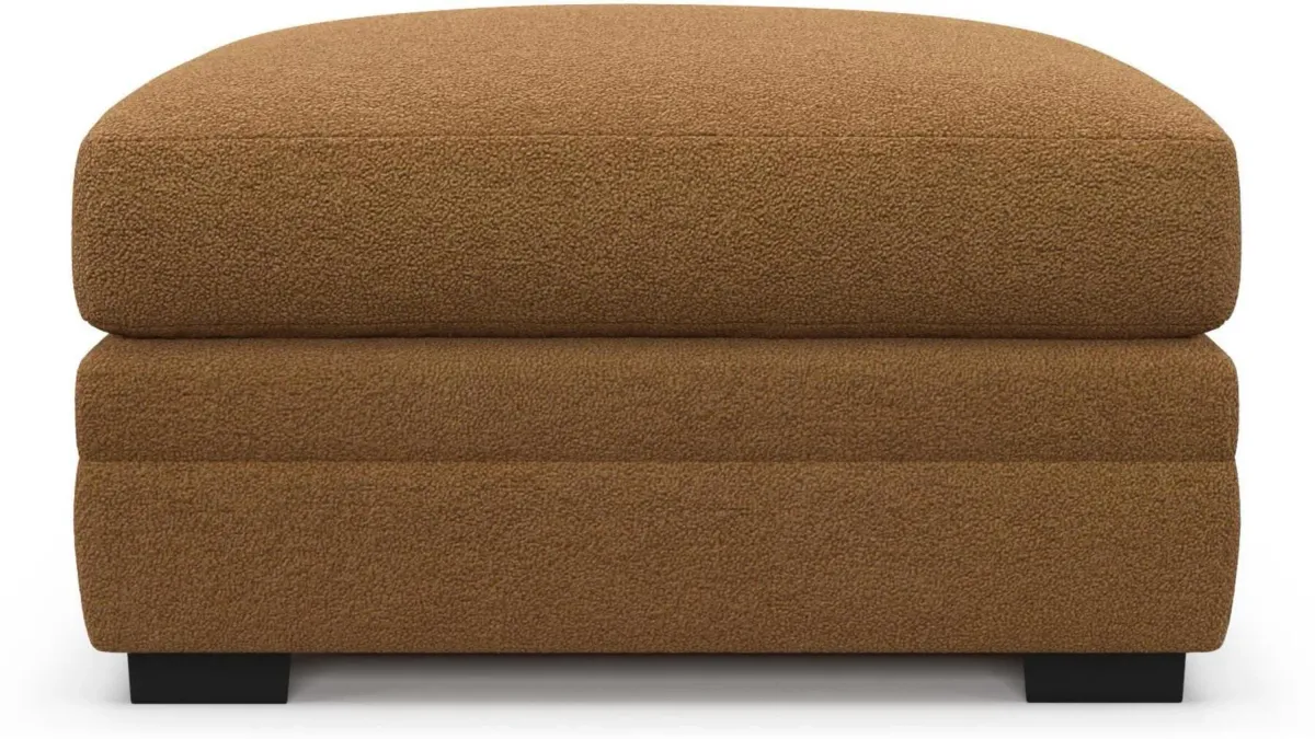 Boston Foam Comfort Ottoman - Nora Camel