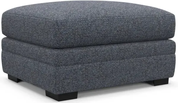 Boston Foam Comfort Ottoman - Haley Navy