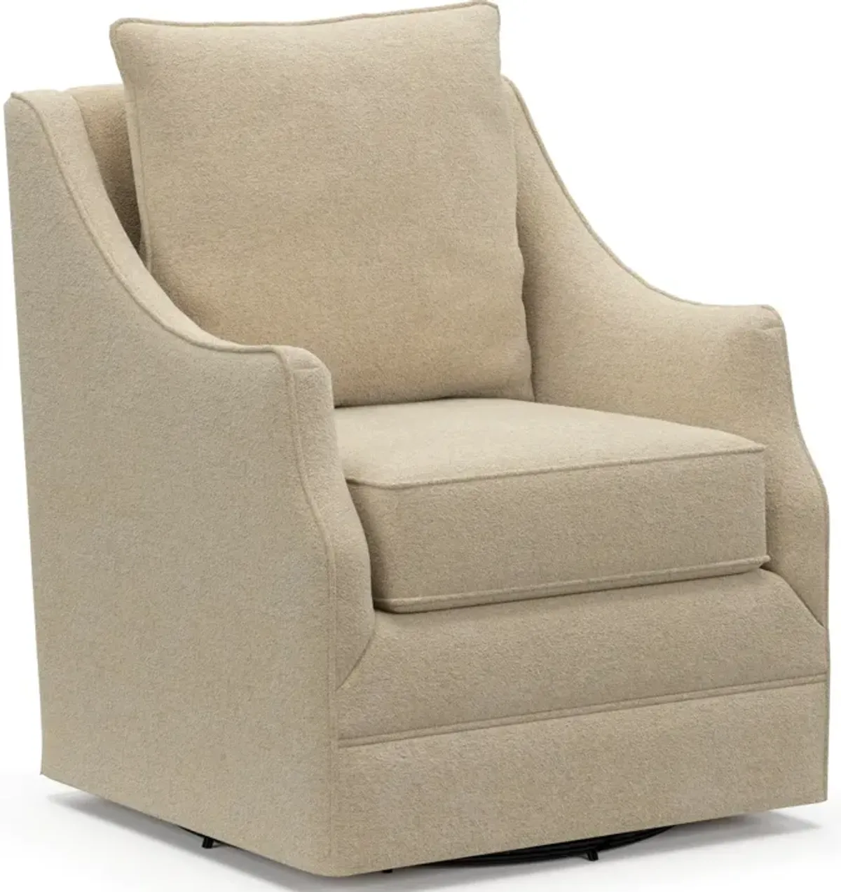 Mara Accent Swivel Chair - Midcentury Sand