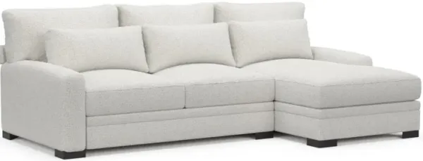 Boston Foam Comfort Sectional - River Rock Ivory