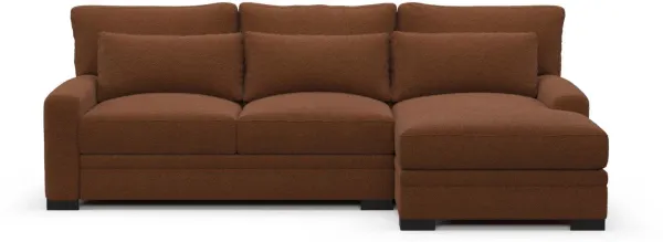 Boston Foam Comfort Sectional - Nora Chocolate