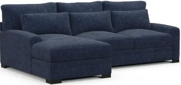 Boston Foam Comfort Sectional - Sundar Navy