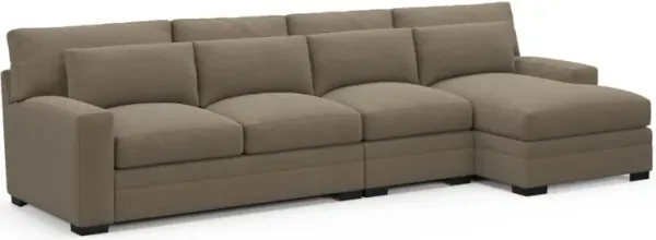 Boston Foam Comfort Sectional - Merrimac Brownstone