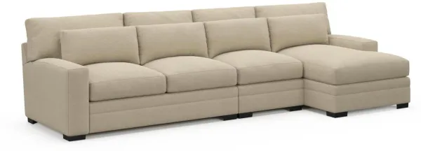 Boston Foam Comfort Sectional - Merrimac Ecru