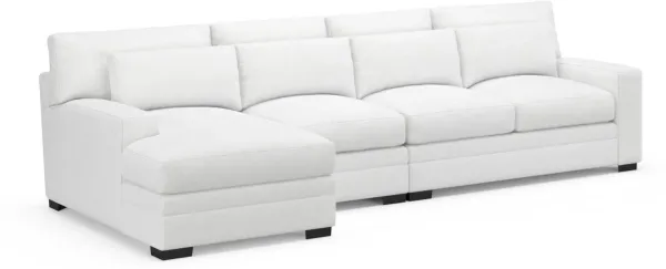 Boston Foam Comfort Sectional - Lovie Chalk