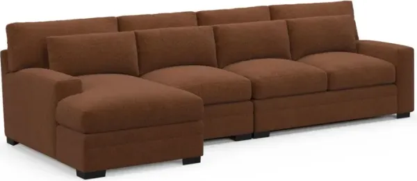 Boston Foam Comfort Sectional - Nora Chocolate