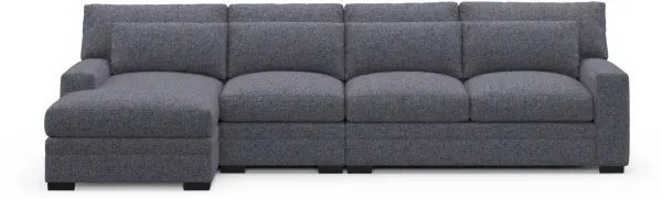Boston Foam Comfort Sectional - Haley Navy