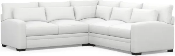 Boston Foam Comfort Sectional - Lovie Chalk