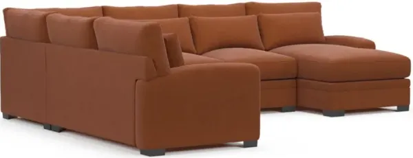 Boston Foam Comfort Sectional - Merrimac Brick