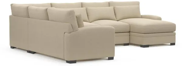 Boston Foam Comfort Sectional - Merrimac Ecru
