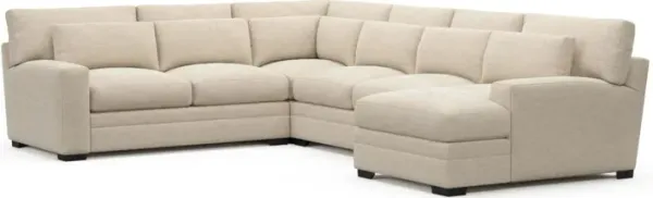 Boston Foam Comfort Sectional - Luscious Champagne