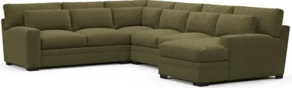 Boston Foam Comfort Sectional - Expedition Olive