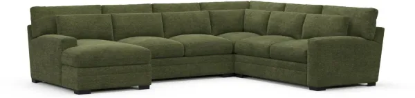 Boston Foam Comfort Sectional - Luscious Green