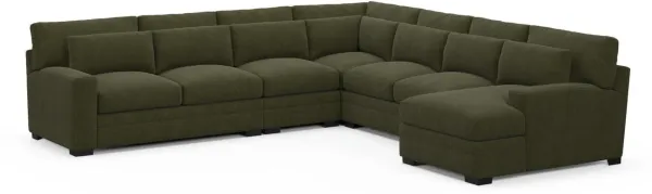 Boston Foam Comfort Sectional - Marina Moss
