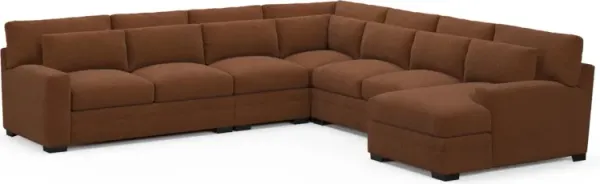 Boston Foam Comfort Sectional - Nora Chocolate