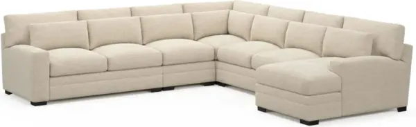 Boston Foam Comfort Sectional - Luscious Champagne