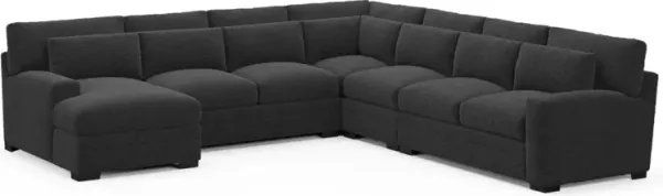 Boston Foam Comfort Sectional - Bloke Obsidian