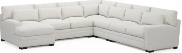 Boston Foam Comfort Sectional - River Rock Ivory