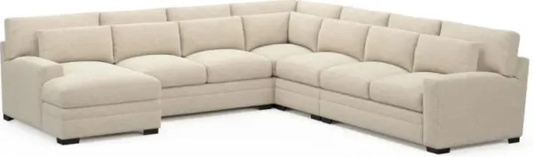 Boston Foam Comfort Sectional - Luscious Champagne