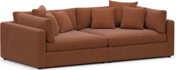 Sasha Foam Comfort Sofa - Merrimac Brick