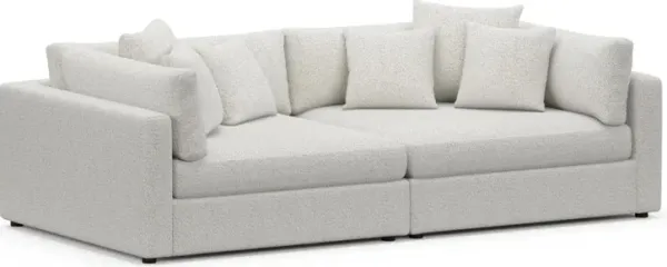 Sasha Foam Comfort Sofa - River Rock Ivory