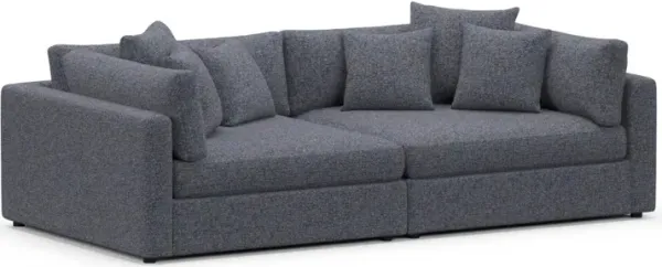 Sasha Foam Comfort Sofa - Haley Navy