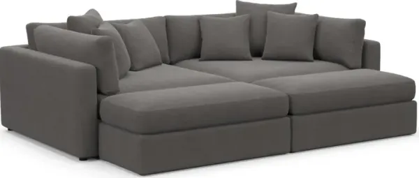 Sasha Foam Comfort Sectional - Merrimac Ash