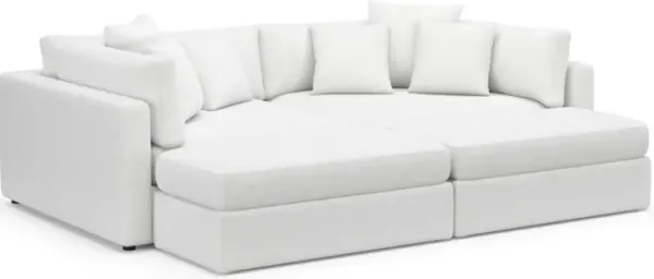 Sasha Foam Comfort Sectional - Lovie Chalk