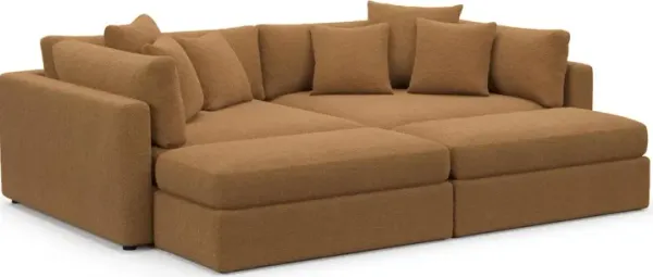 Sasha Foam Comfort Sectional - Nora Camel
