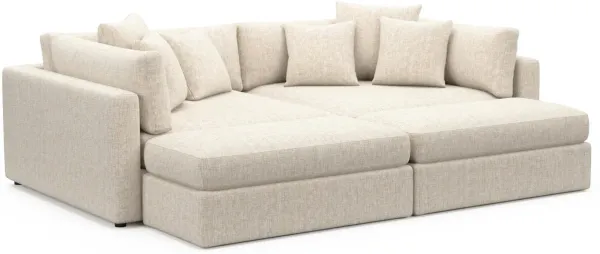 Sasha Foam Comfort Sectional - Haley Ivory