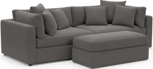 Sasha Foam Comfort Sectional - Merrimac Ash