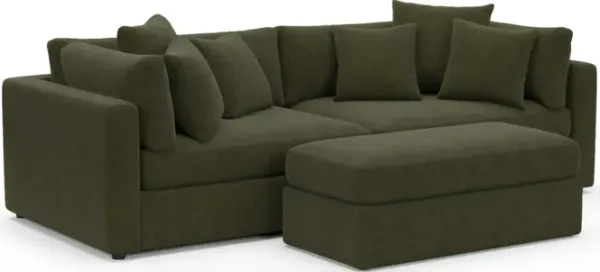 Sasha Foam Comfort Sectional - Marina Moss