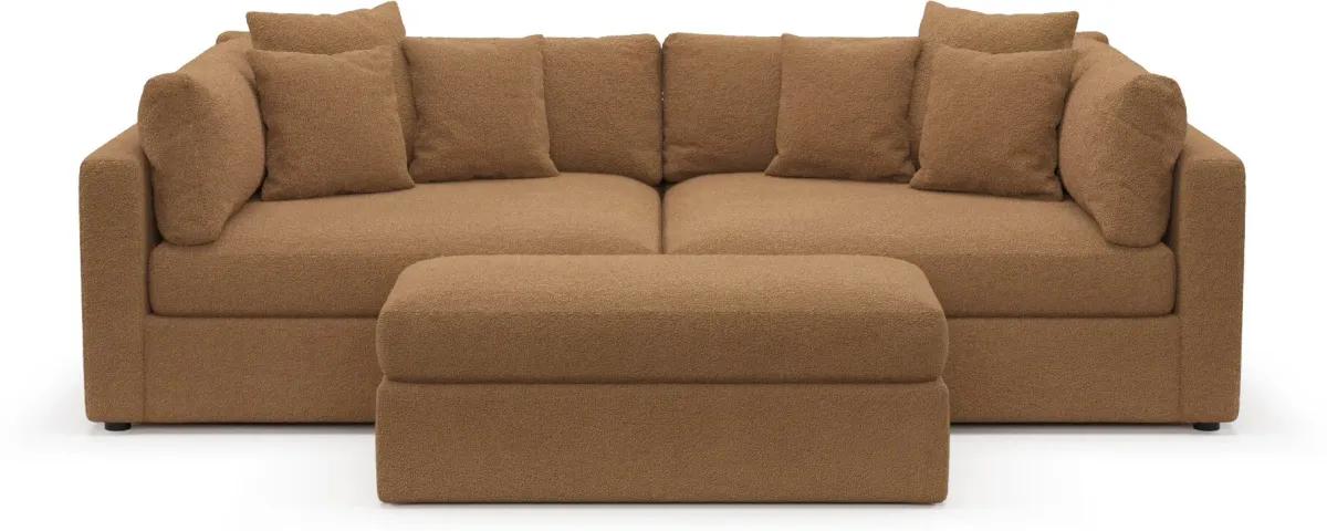 Haven Foam Comfort Sofa - Texel Caramel