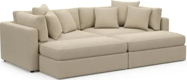 Sasha Foam Comfort Sectional - Merrimac Ecru