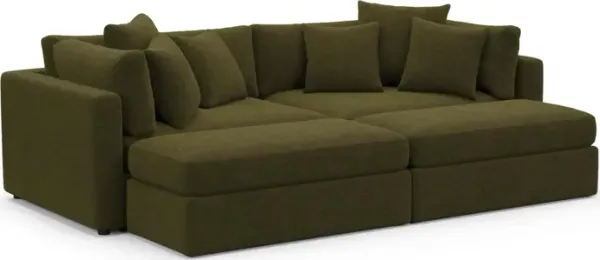 Sasha Foam Comfort Sectional - Midcentury Peat