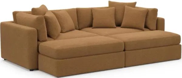 Sasha Foam Comfort Sectional - Nora Camel