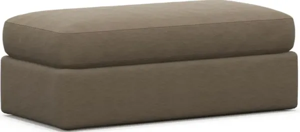 Sasha Foam Comfort Ottoman - Merrimac Brownstone