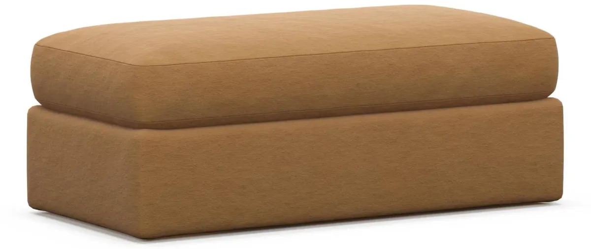 Sasha Foam Comfort Ottoman - Merrimac Topaz