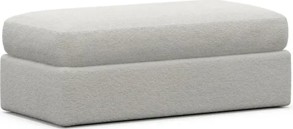 Sasha Foam Comfort Ottoman - Texel Gray