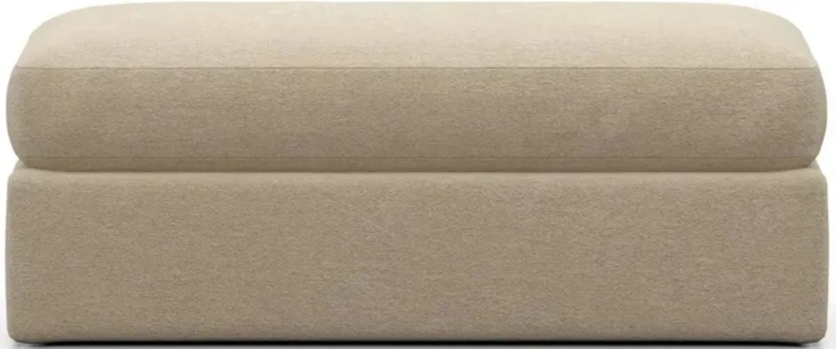 Sasha Foam Comfort Ottoman - Midcentury Sand