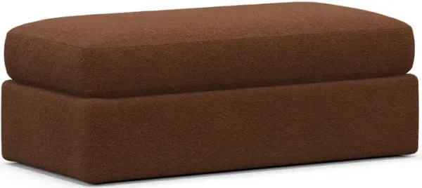 Sasha Foam Comfort Ottoman - Nora Chocolate