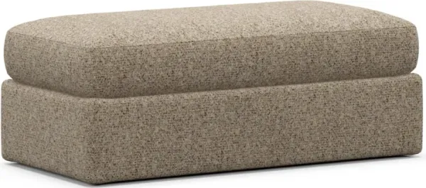 Sasha Foam Comfort Ottoman - Haley Sand