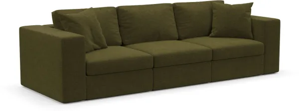 Collin Hybrid Comfort Sofa - Midcentury Peat