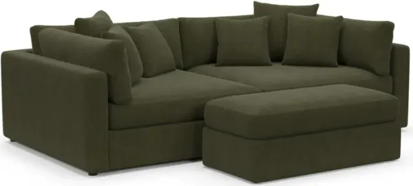 Sasha Foam Comfort Sectional - Marina Moss