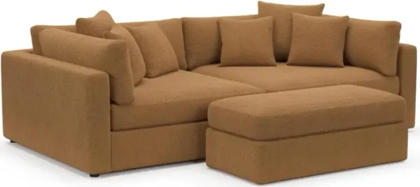 Sasha Foam Comfort Sectional - Nora Camel